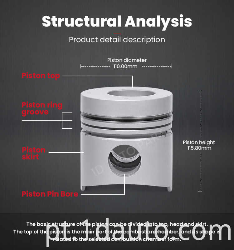 Auto Engine 6D14 Piston for MITSUBISHI